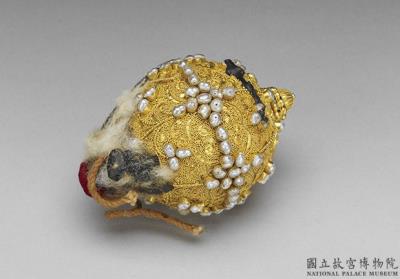 图片[2]-Gold overlay button inlaid with seed pearls, Qing dynasty, 18th-19th c., work of the Muslim regions-China Archive